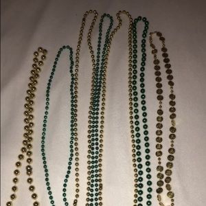 St Patrick’s day beaded necklace set